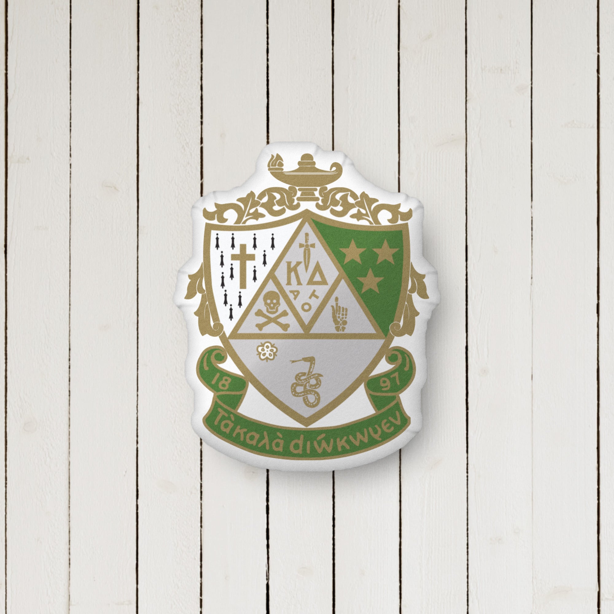 Kappa Delta Crest Custom-Shape Throw Pillow | Kaydee Gifts