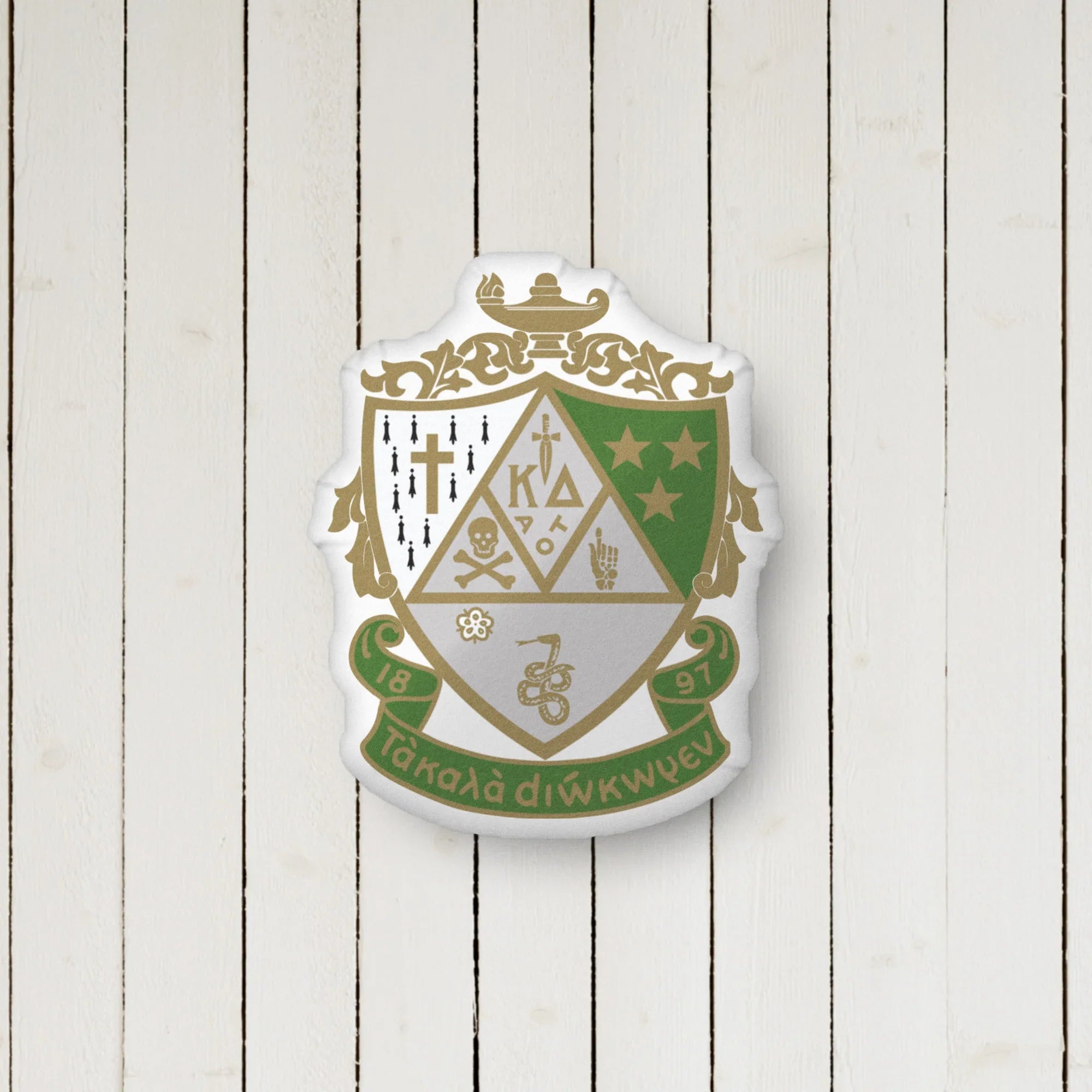 Kappa Delta Crest Custom-Shape Throw Pillow | Kaydee Gifts
