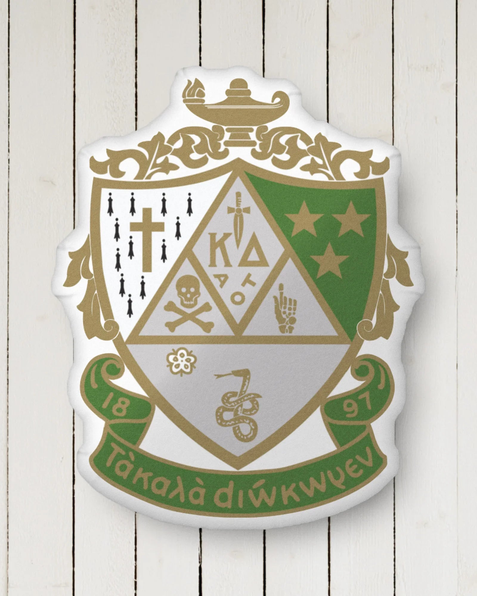Kappa Delta Crest Custom-Shape Throw Pillow | Kaydee Gifts