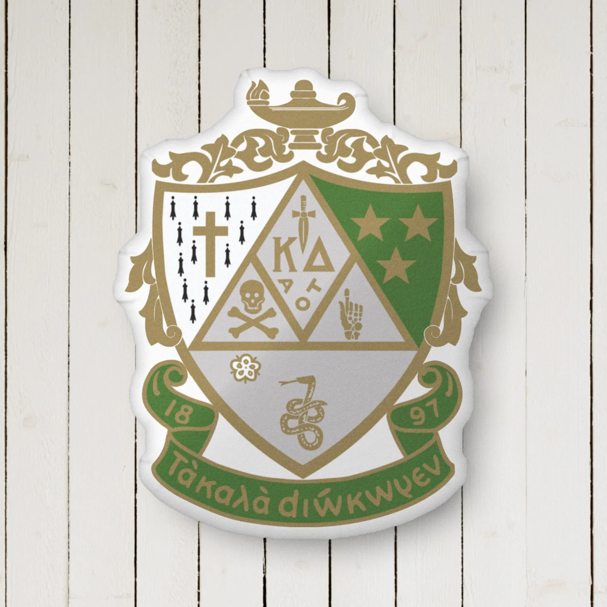 Kappa Delta Crest Custom-Shape Throw Pillow | Kaydee Gifts