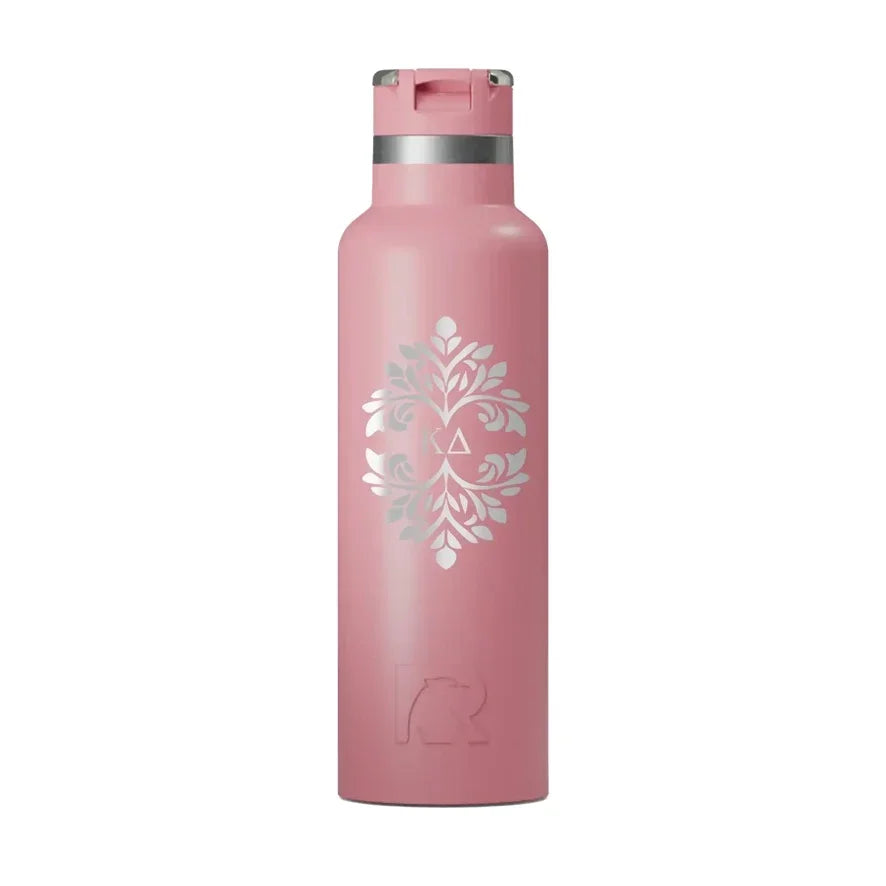 Kappa Delta RTIC 20 oz Ceramic Lined Water Bottle Tumbler - Ornate