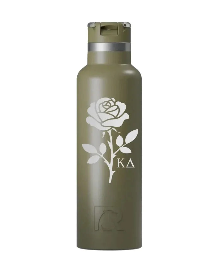 Kappa Delta RTIC 20 oz Journey Ceramic Lined Water Bottle - Rose