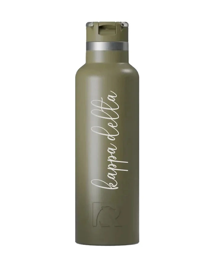 Kappa Delta RTIC 20 oz Journey Ceramic Lined Water Bottle - Script