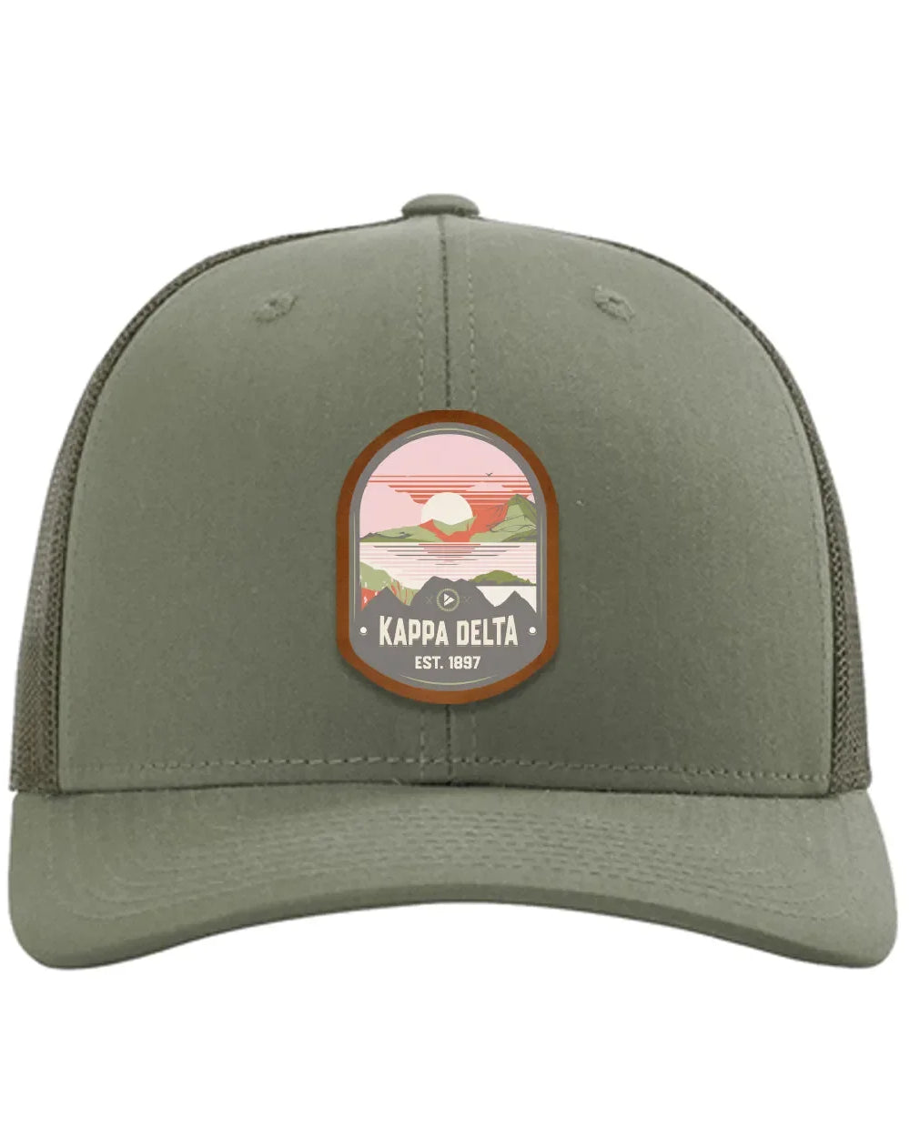 Kappa Delta Richardson 112 UV Print Leatherette Patch Trucker Hat - Ventura Trucker Hat