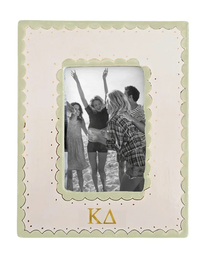 Kappa Delta Scallop Monogrammed Picture Frame
