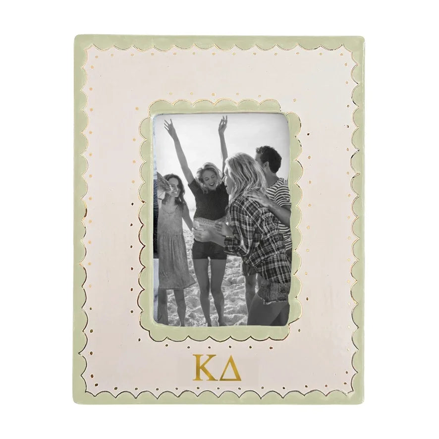 Kappa Delta Scallop Monogrammed Picture Frame