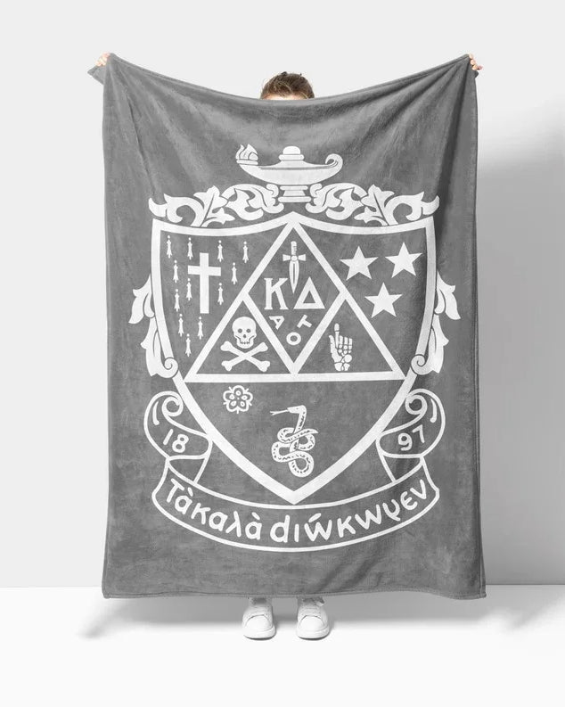 Kappa Delta XL 60x80 Sherpa Throw Blanket - Crest