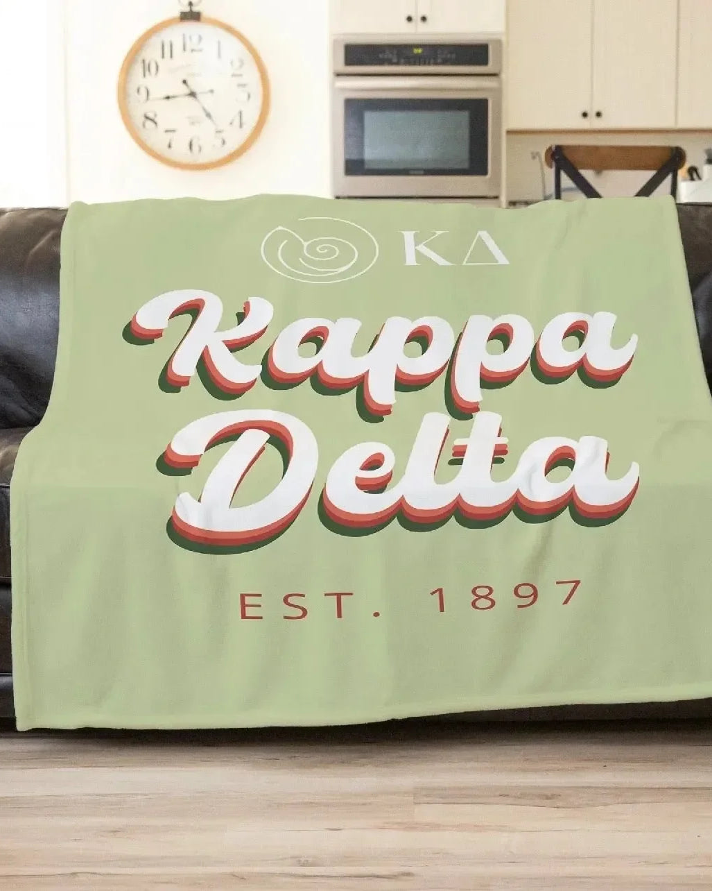 Kappa Delta XL 60x80 Sherpa Throw Blanket - Retro Throw Blankets