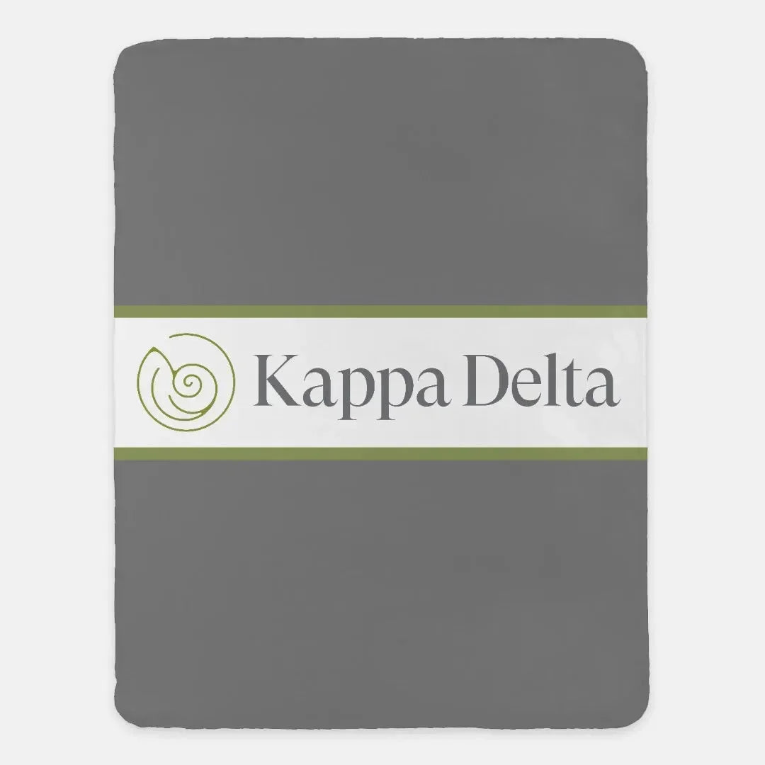 Kappa Delta XL Traditional 60x80 Sherpa Throw Blanket Throw Blankets
