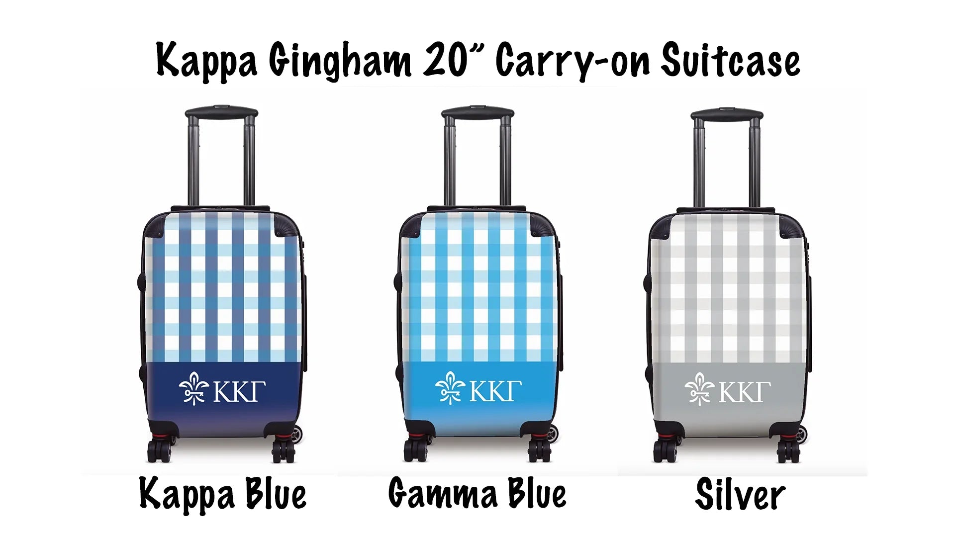 Kappa Kappa Gamma Carry-on Suitcase Swatches