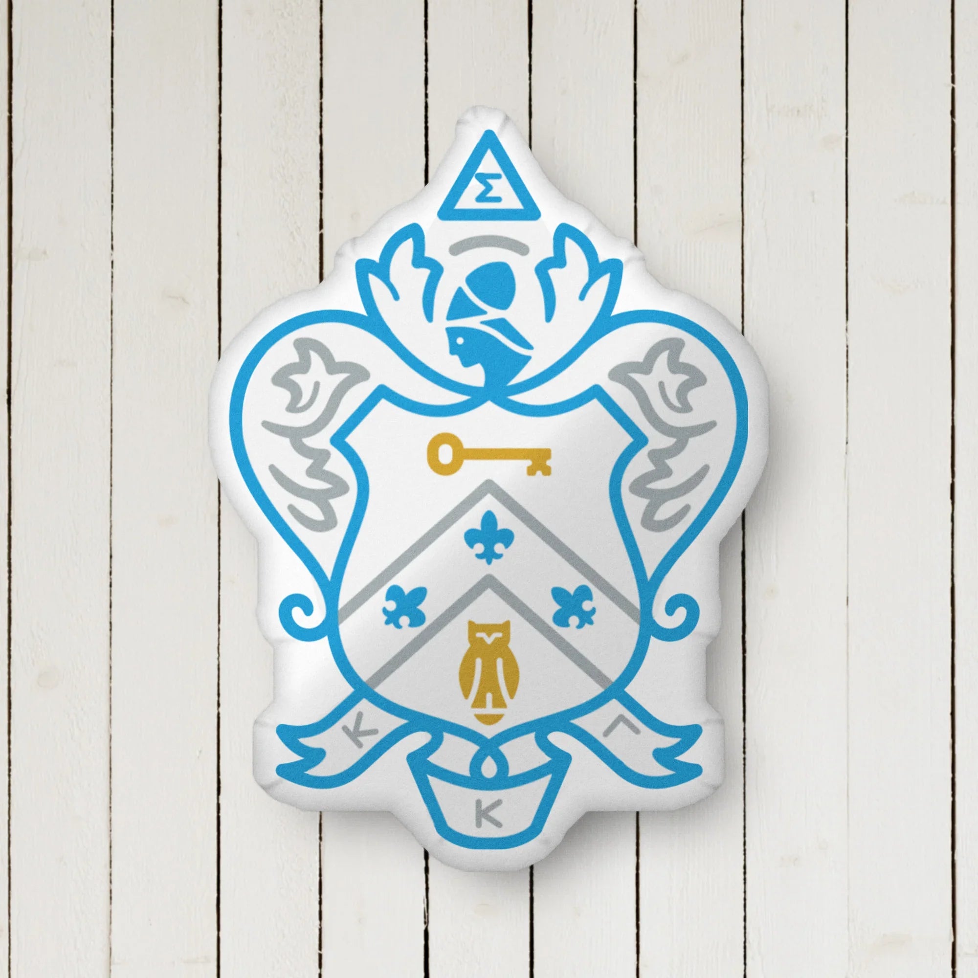 Kappa Kappa Gamma Crest Custom-Shape Throw Pillow | KKG Gifts