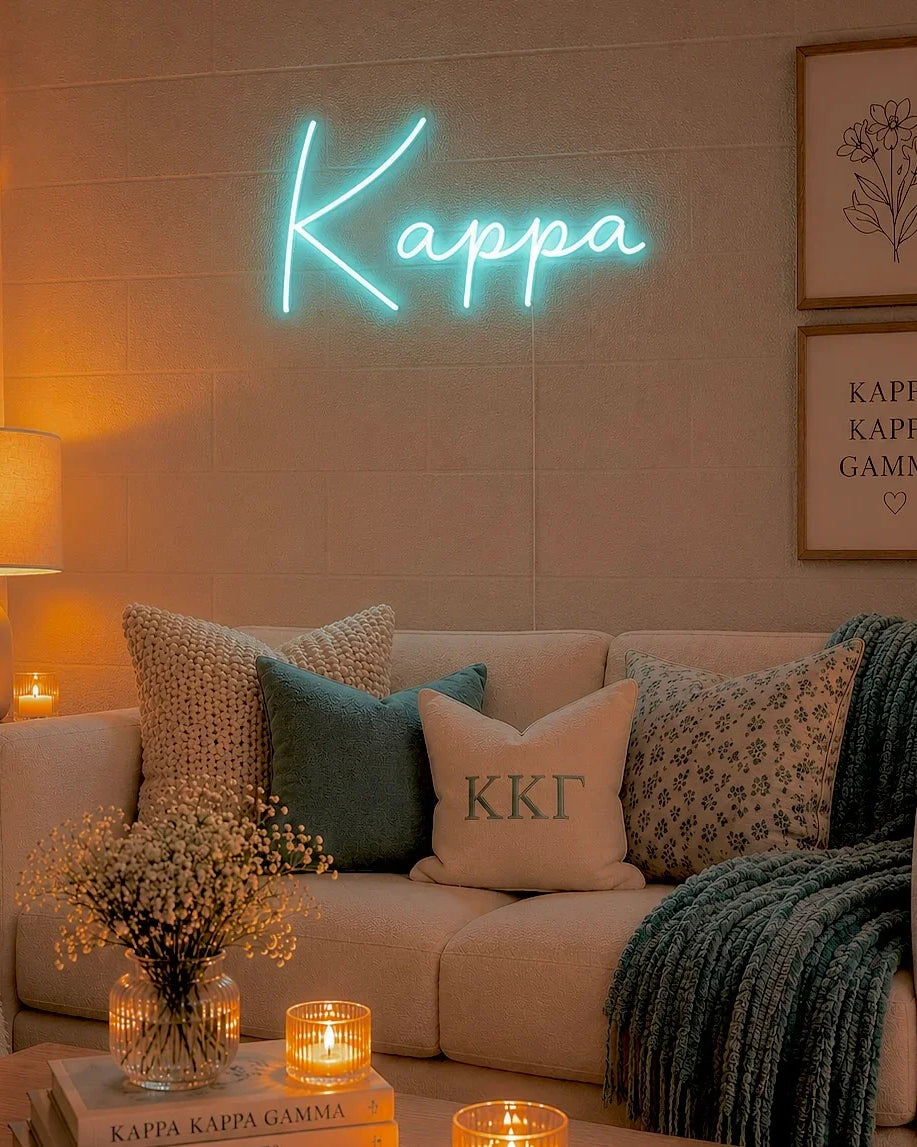 Kappa Kappa Gamma Script LED Neon Sign