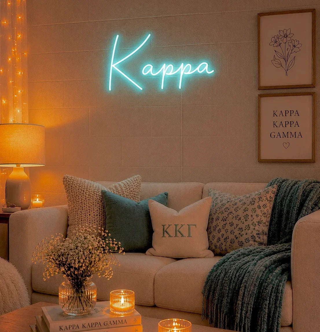Kappa Kappa Gamma Script LED Neon Sign