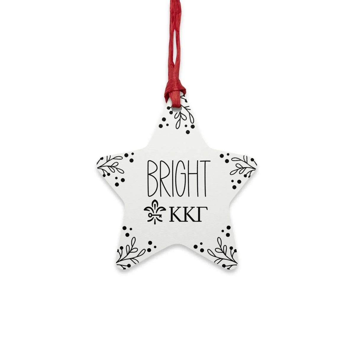 Kappa Kappa Gamma Wood Christmas Ornaments / Magnets (Set of 3) Holiday Ornaments