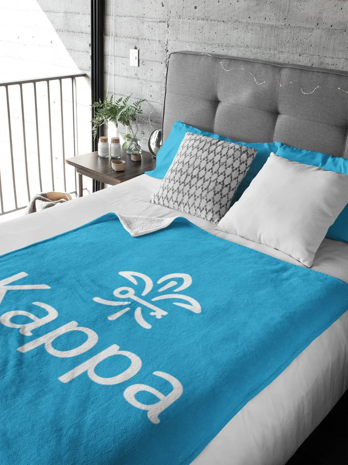 Kappa Sherpa XL 60x80 Sherpa Blanket - Gamma Blue Throw Blankets