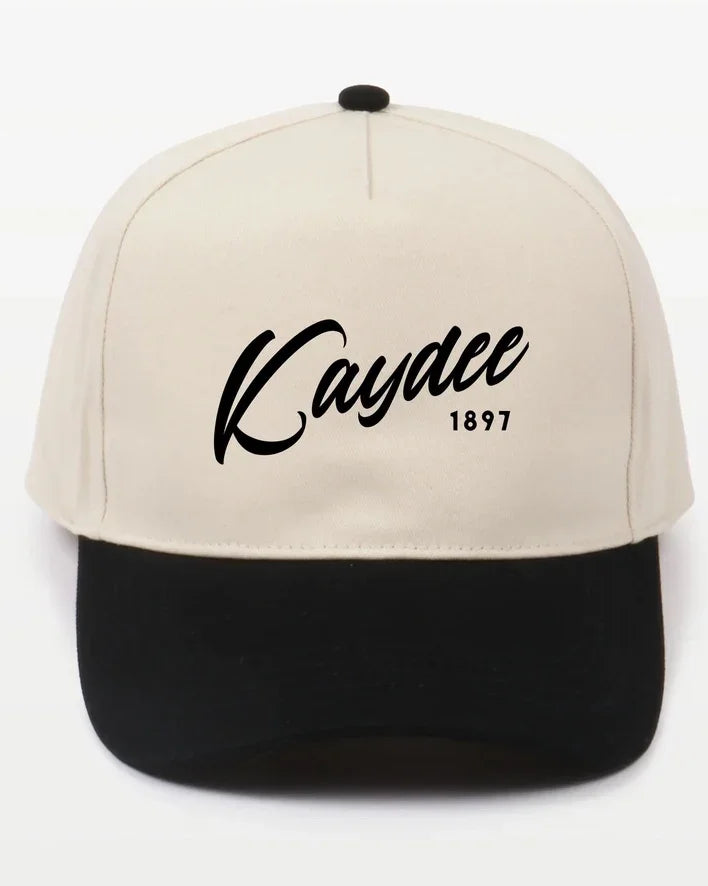 Kaydee Embroidered Two-Tone Baseball Cap - Script 1870 | Custom Gifts