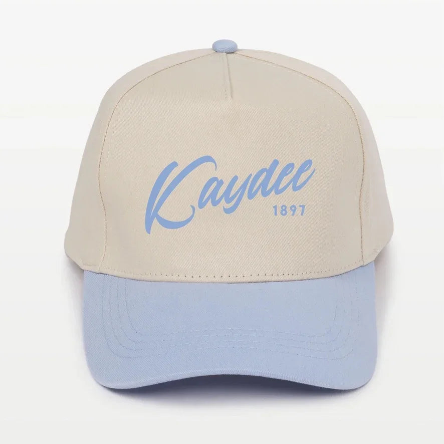 Kaydee Embroidered Two-Tone Baseball Cap - Script 1870 | Custom Gifts