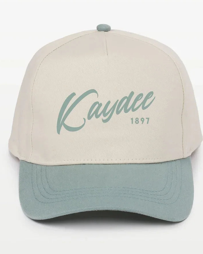 Kaydee Embroidered Two-Tone Baseball Cap - Script 1870 | Custom Gifts