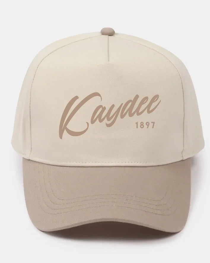 Kaydee Embroidered Two-Tone Baseball Cap - Script 1870 | Custom Gifts