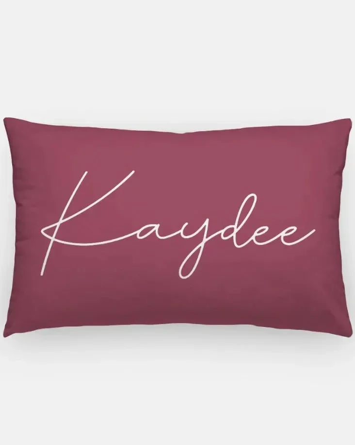 Kaydee Lumbar Pillow Burgundy
