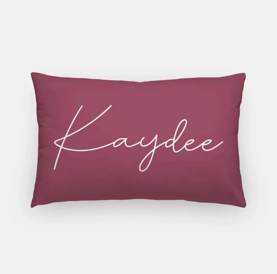 Kaydee Lumbar Pillow Burgundy
