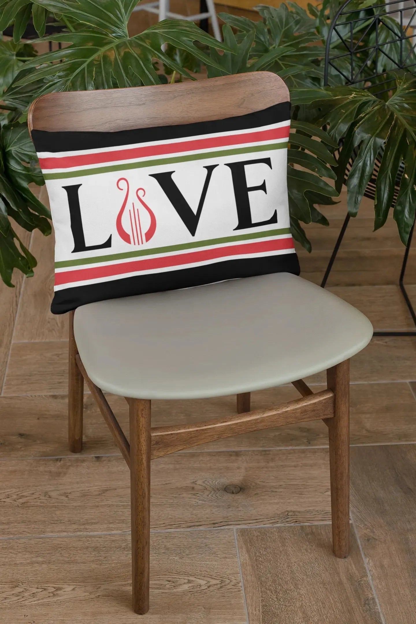 Alpha Chi Omega Lumbar Throw Pillow Cover - LOVE Pillow Covers