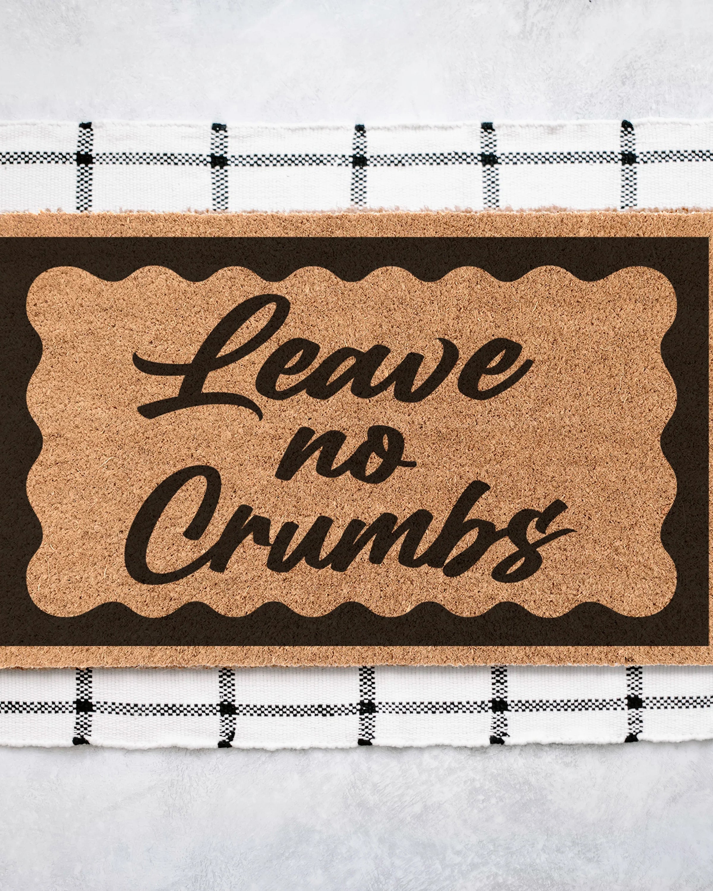Leave No Crumbs Coir Doormat Door Mats