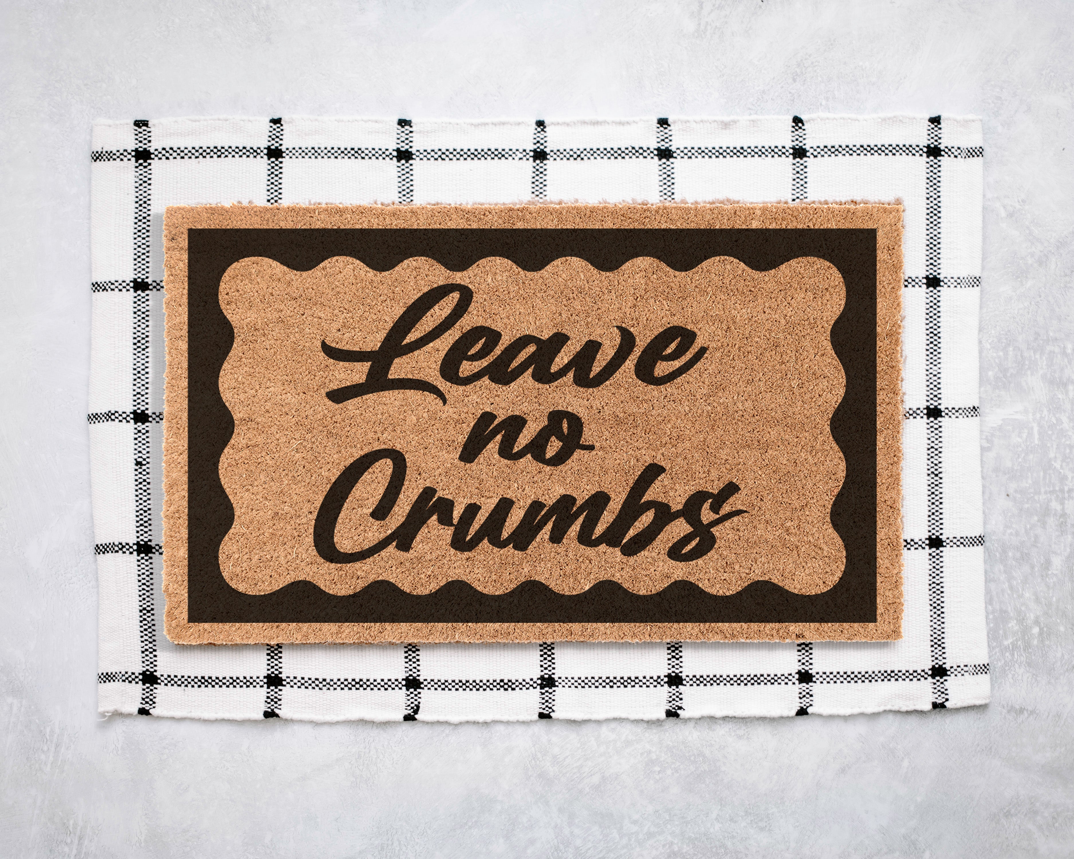Leave No Crumbs Coir Doormat Door Mats