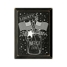 1776 Vintage Mason Jar Americana Wood Sign - 9"x12" Wall Art & Signs