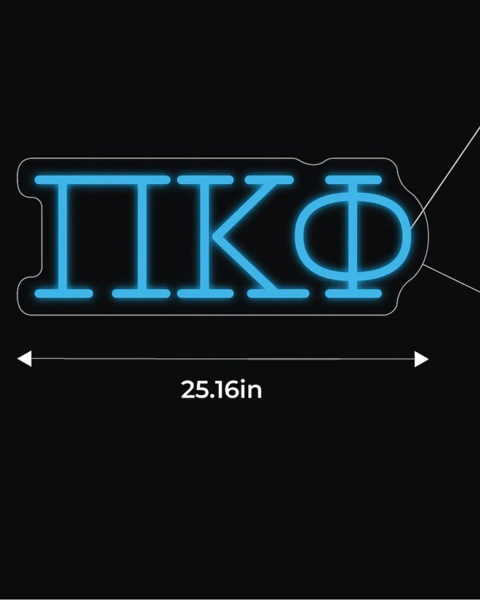 Pi Kappa Phi LED Neon Sign w/ Dimmer Neon Signs