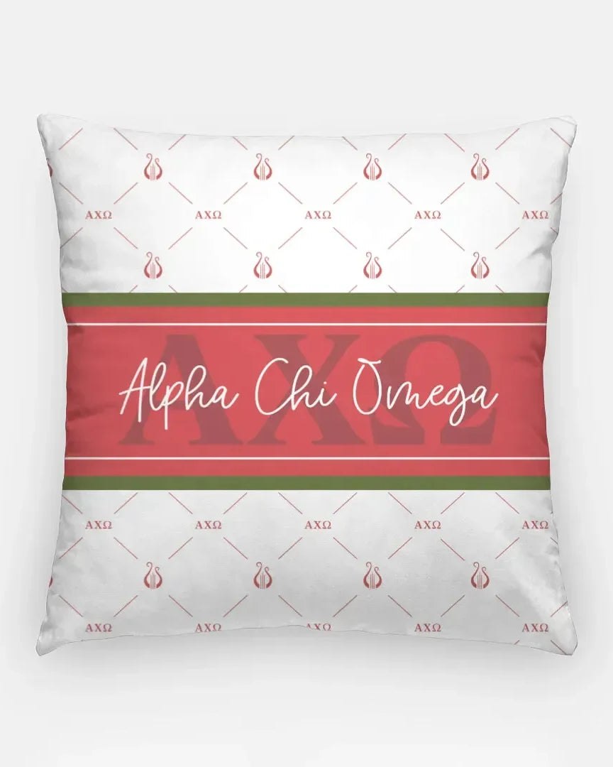 Alpha Chi Omega 18" Classic Throw Pillow Cover Pillow Covers