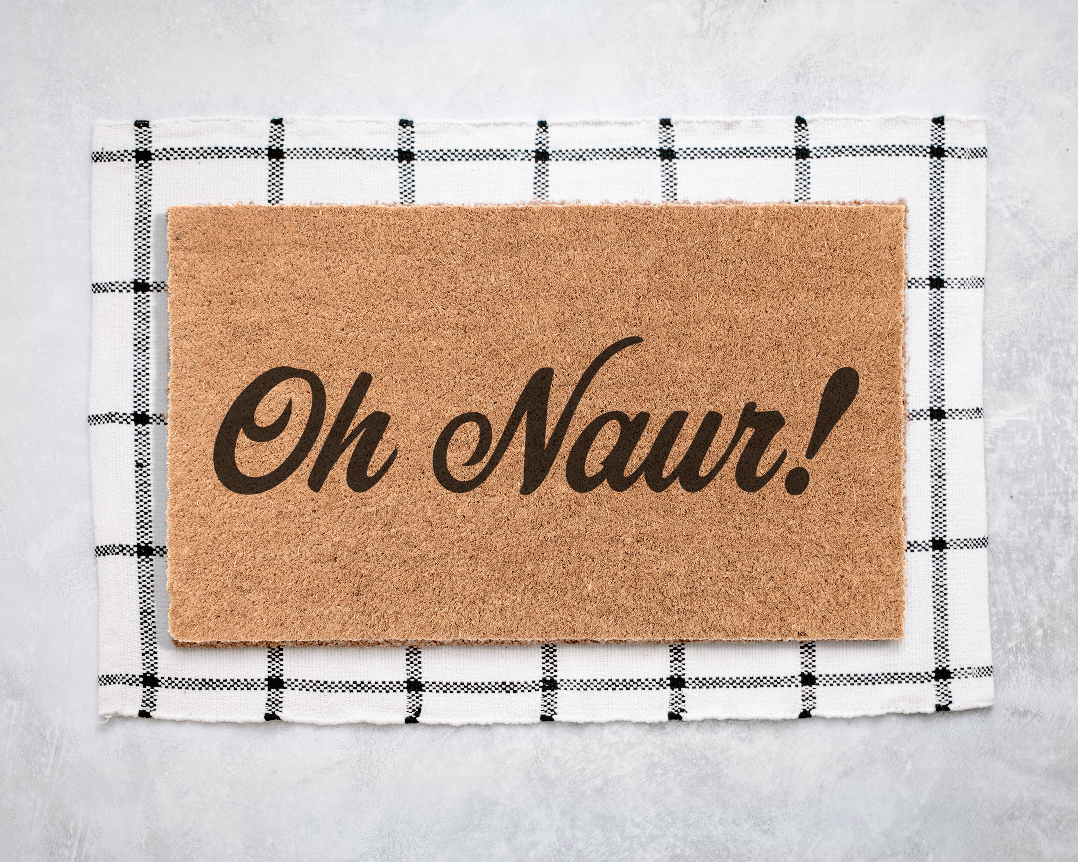 Oh Naur! Coir Doormat Door Mats