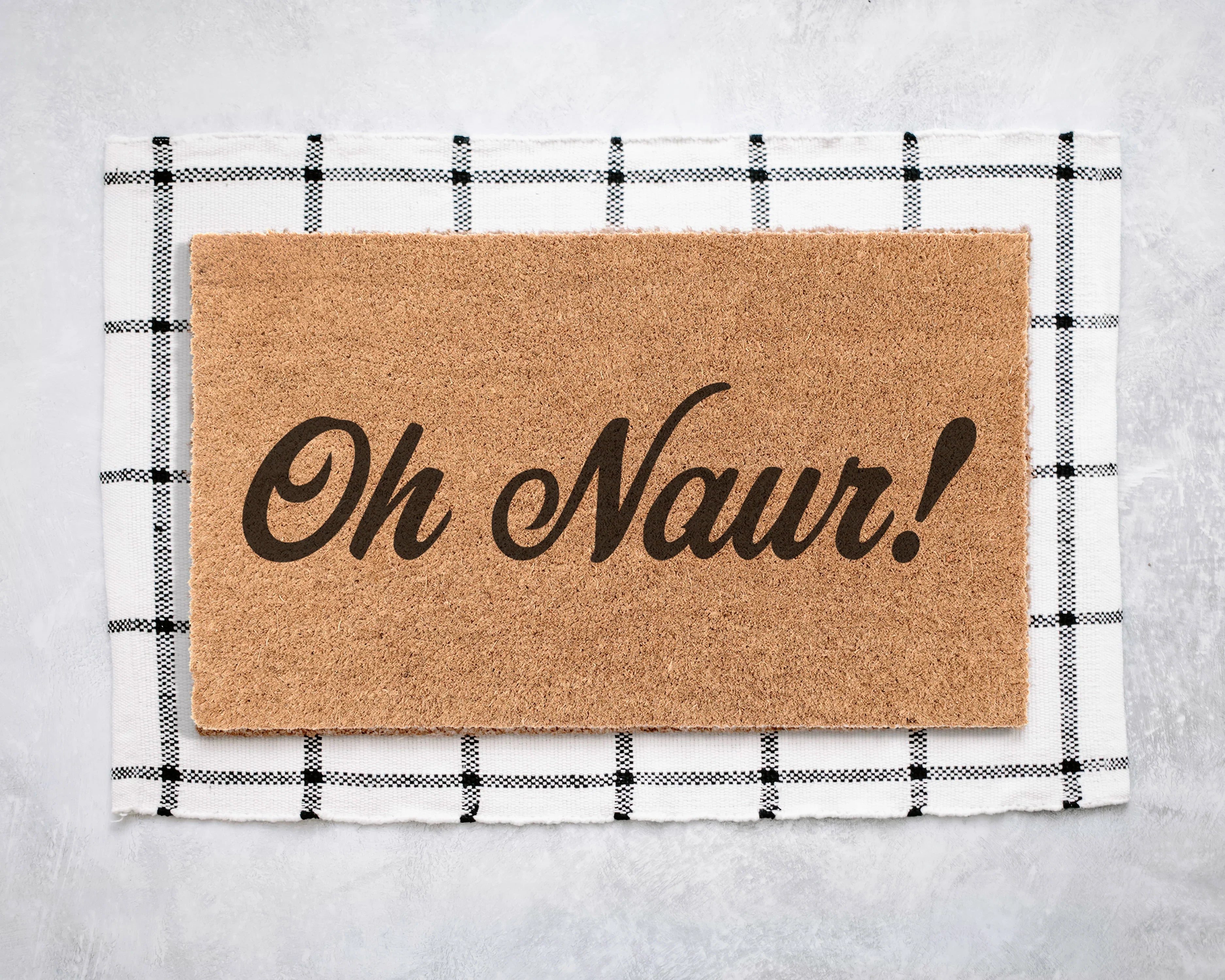 Oh Naur! Coir Doormat Door Mats