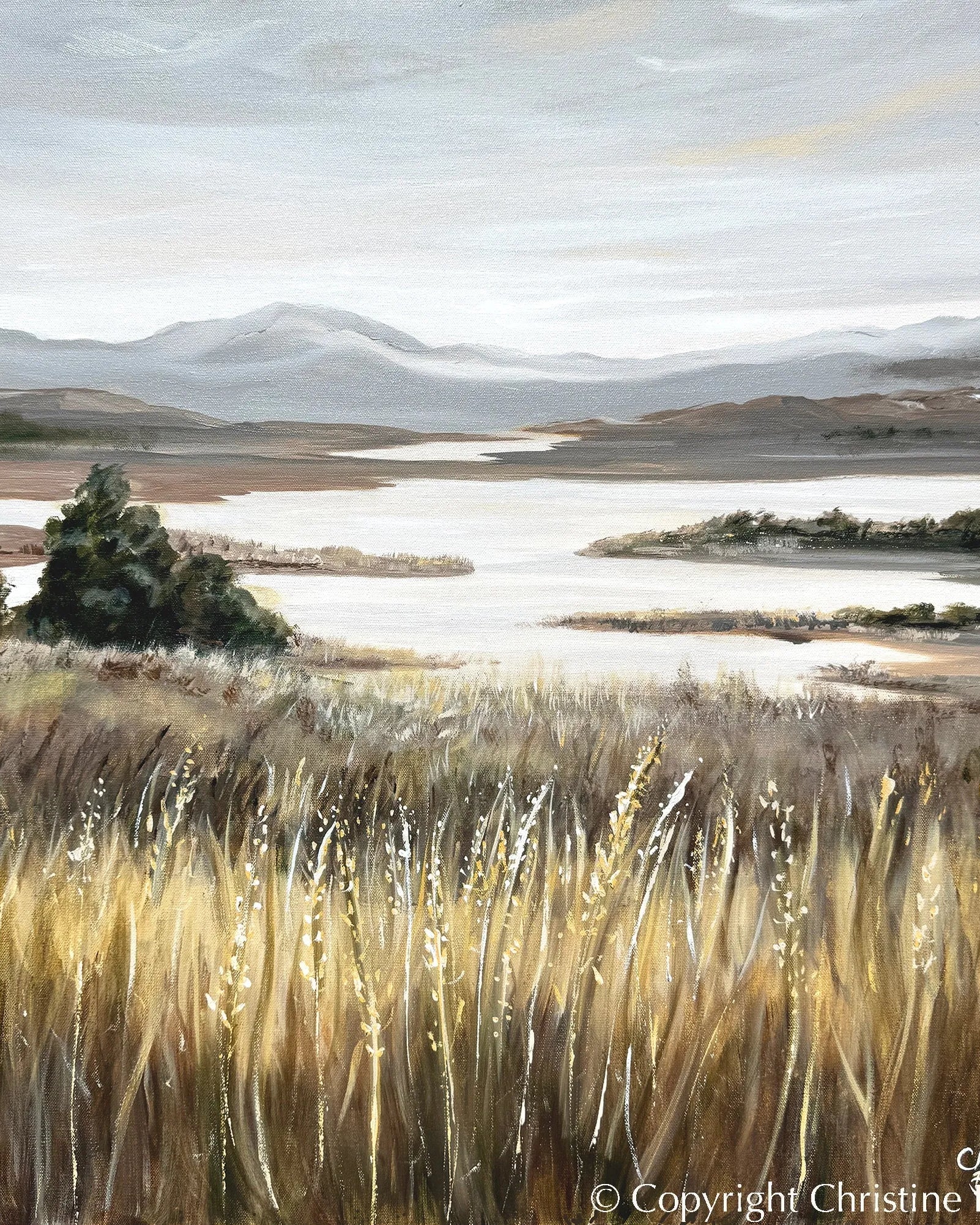 Coastal Meadow "Peaceful Outlook" GICLÉE PRINT Landscape
