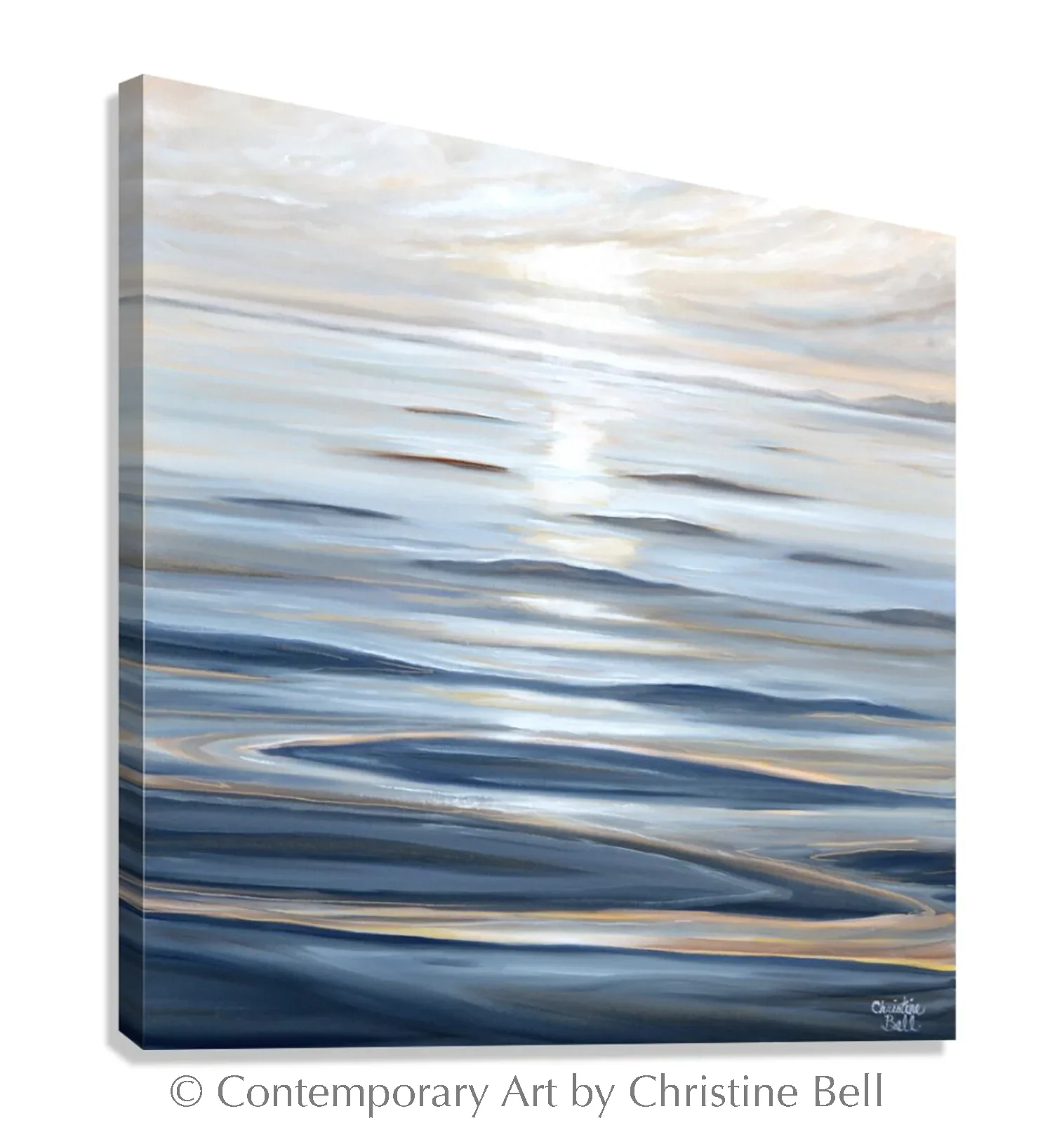 Calm Waters GICLEE PRINT Seascape Print | Canvas | Coastal Dorm Decor