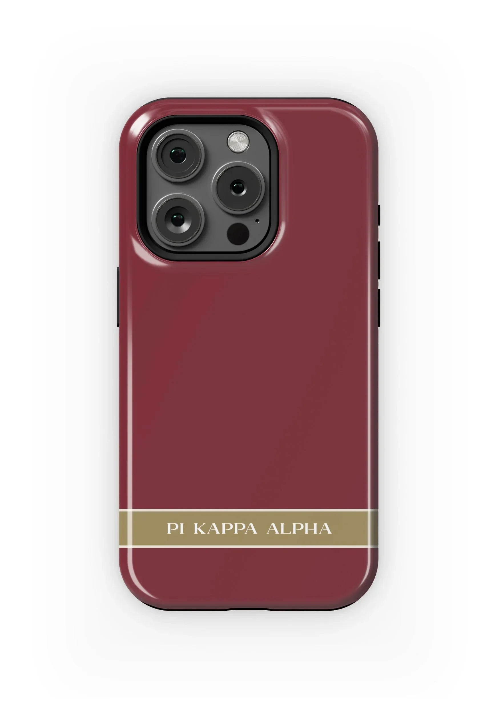 Pi Kappa Alpha iPhone 16, 15, 14, 13 Mobile Phone Case - Garnet Gloss Mobile Phone Cases