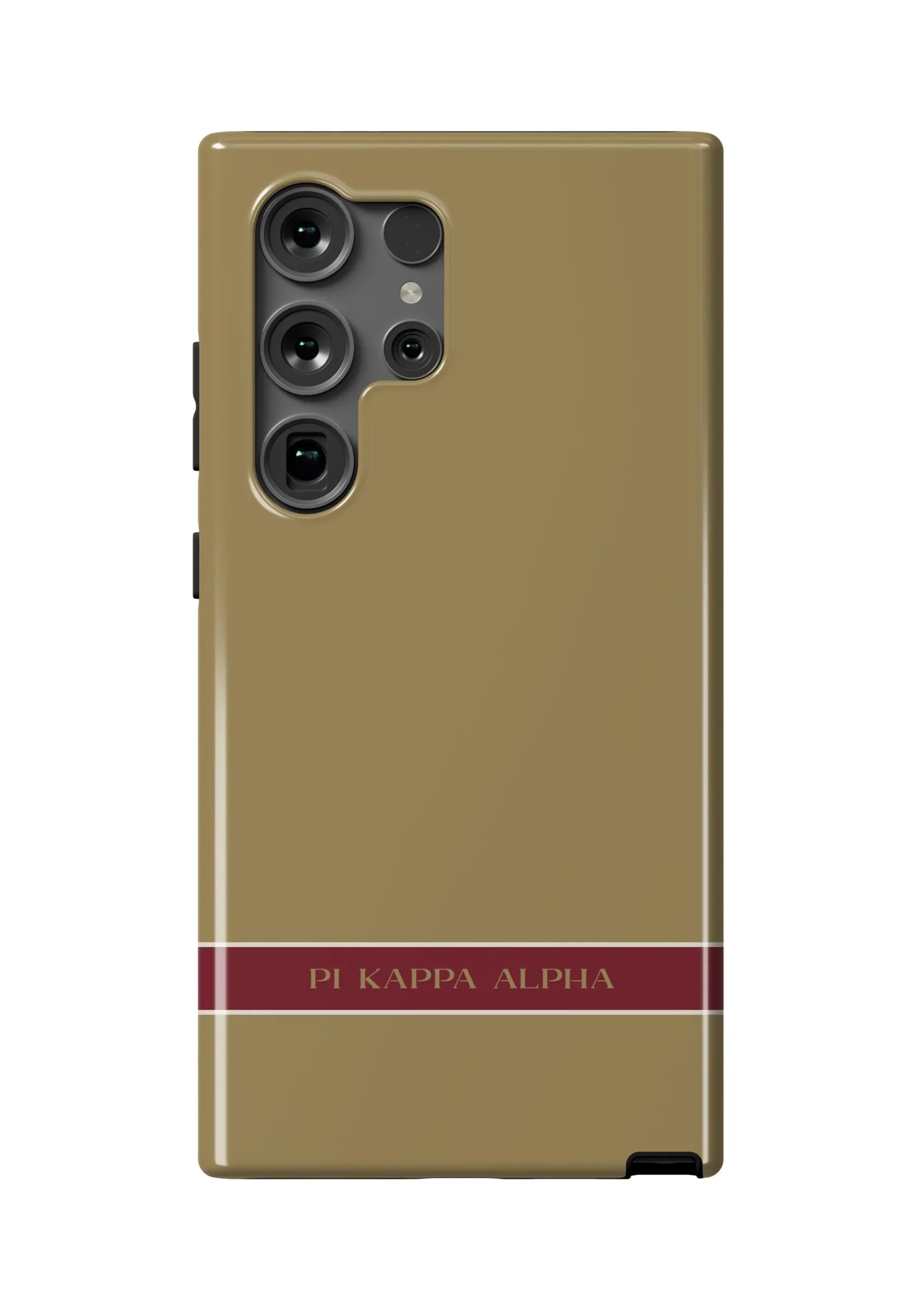 Pi Kappa Alpha Samsung Galaxy 25, 24, 23 Mobile Phone Case - Gold Gloss Mobile Phone Cases