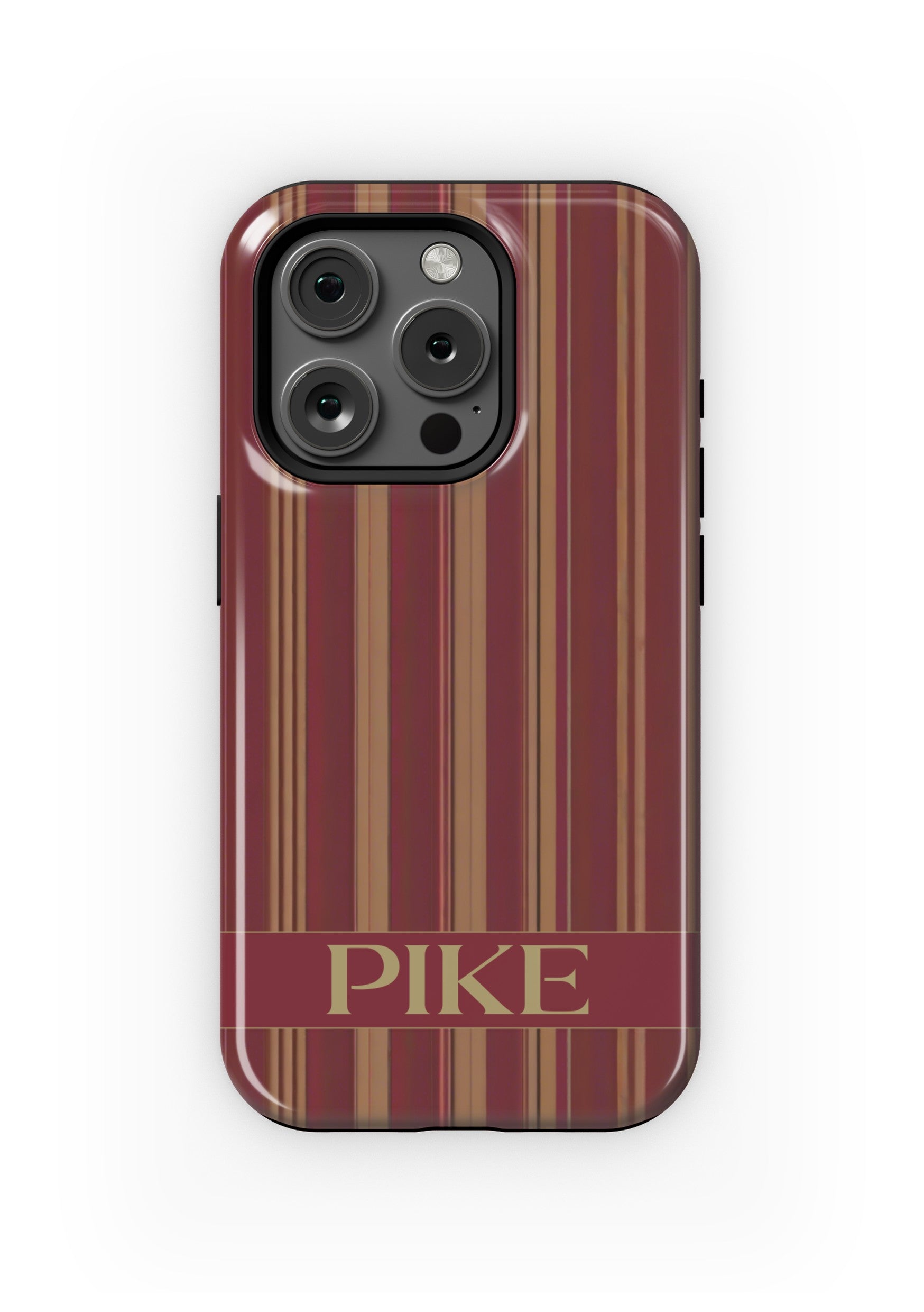 PIKE iPhone 16, 15, 14, 13 Mobile Phone Case - Stripes Gloss Mobile Phone Cases