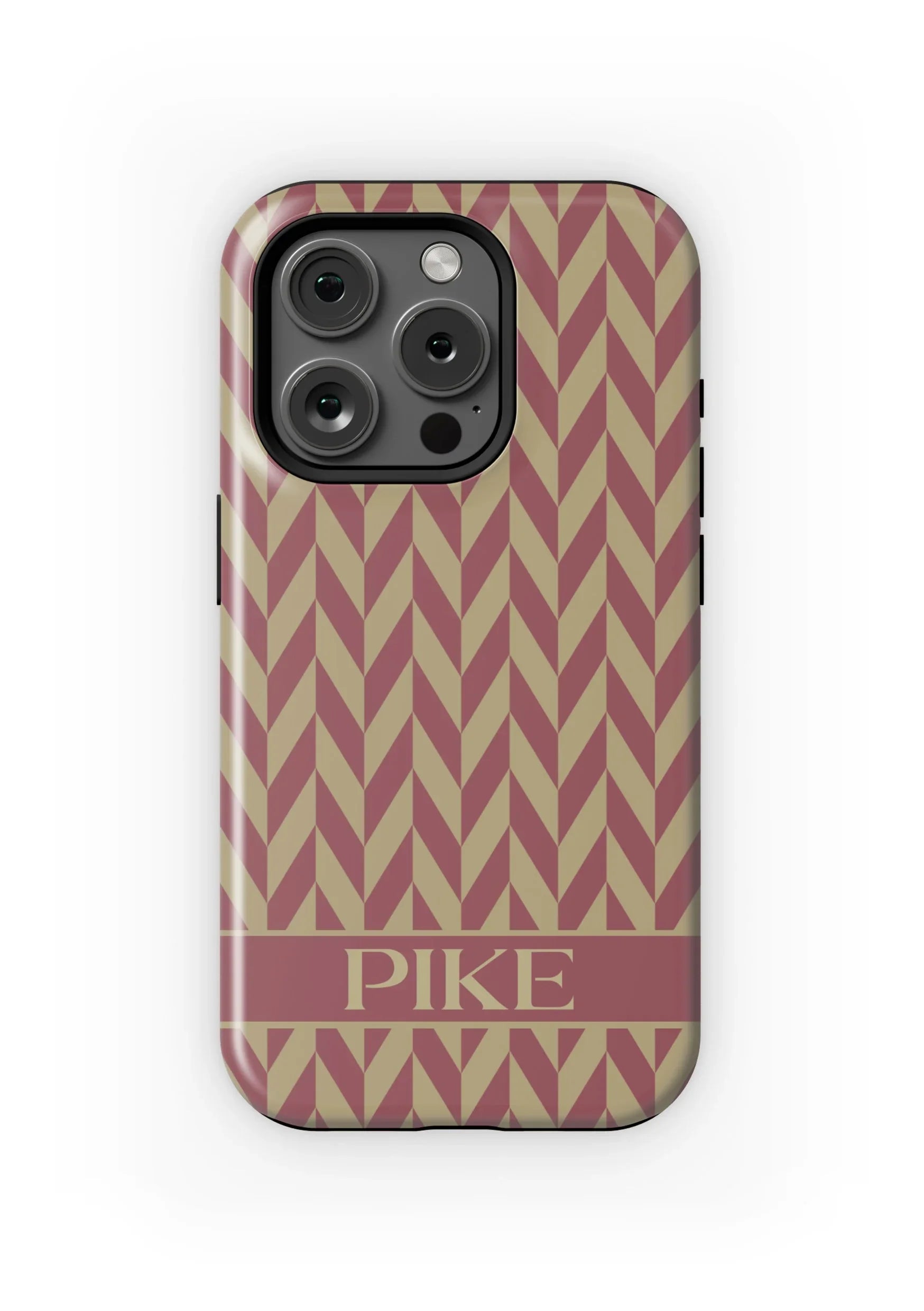 PIKE iPhone 16, 15, 14, 13 Mobile Phone Case - Zig Zag Matte Mobile Phone Cases