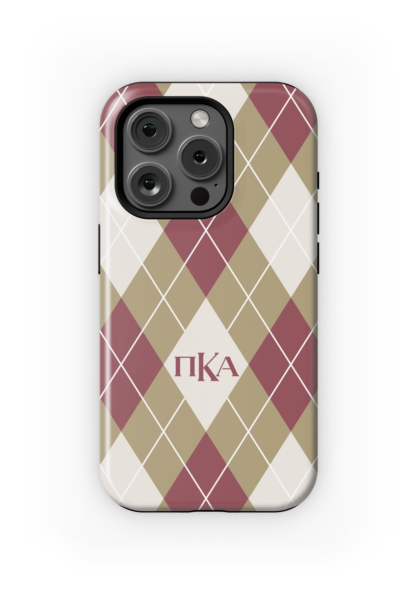 PIKE iPhone 16, 15, 14, 13 Mobile Phone Case - Argyle Matte Mobile Phone Cases