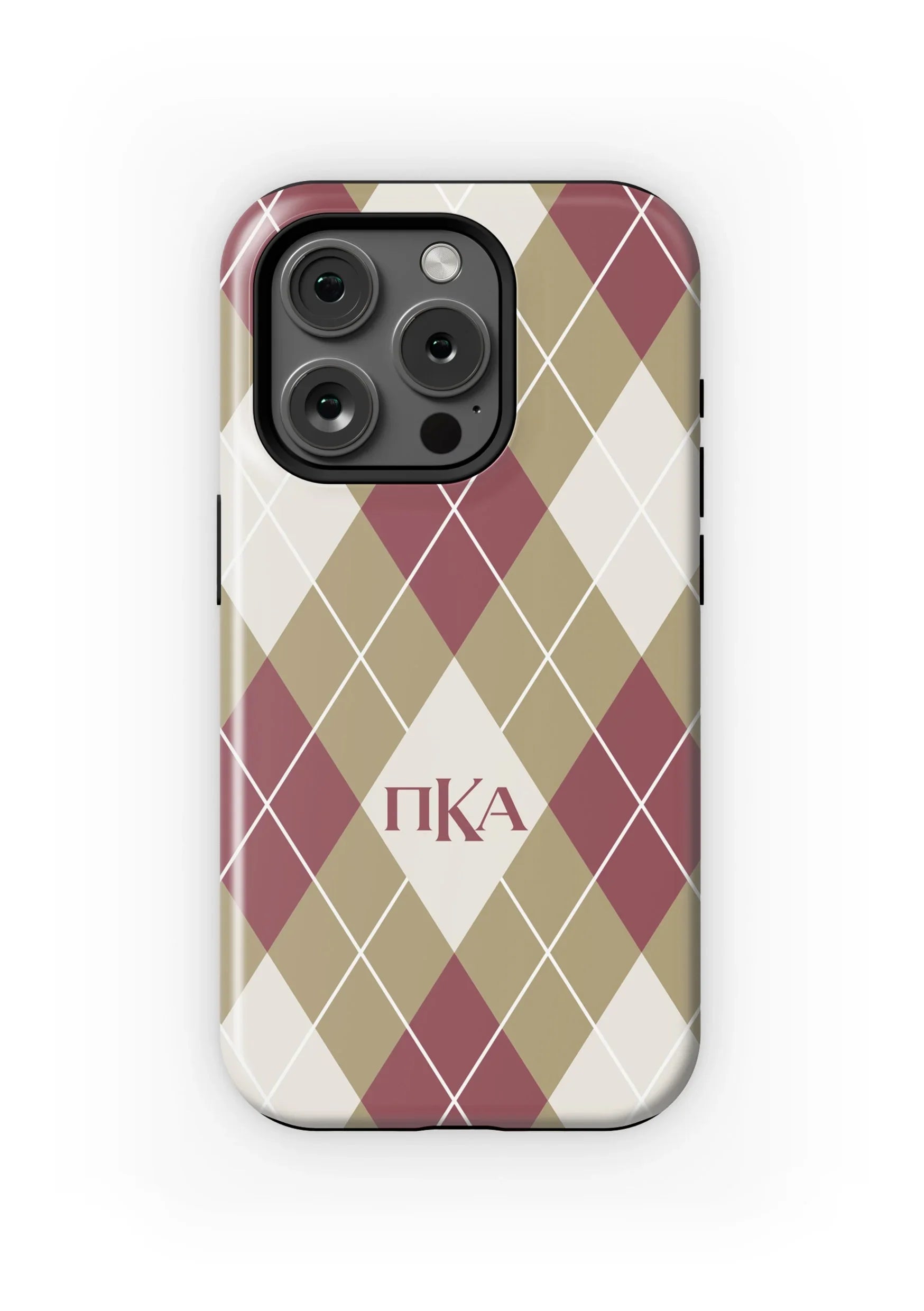 PIKE iPhone 16, 15, 14, 13 Mobile Phone Case - Argyle Matte Mobile Phone Cases