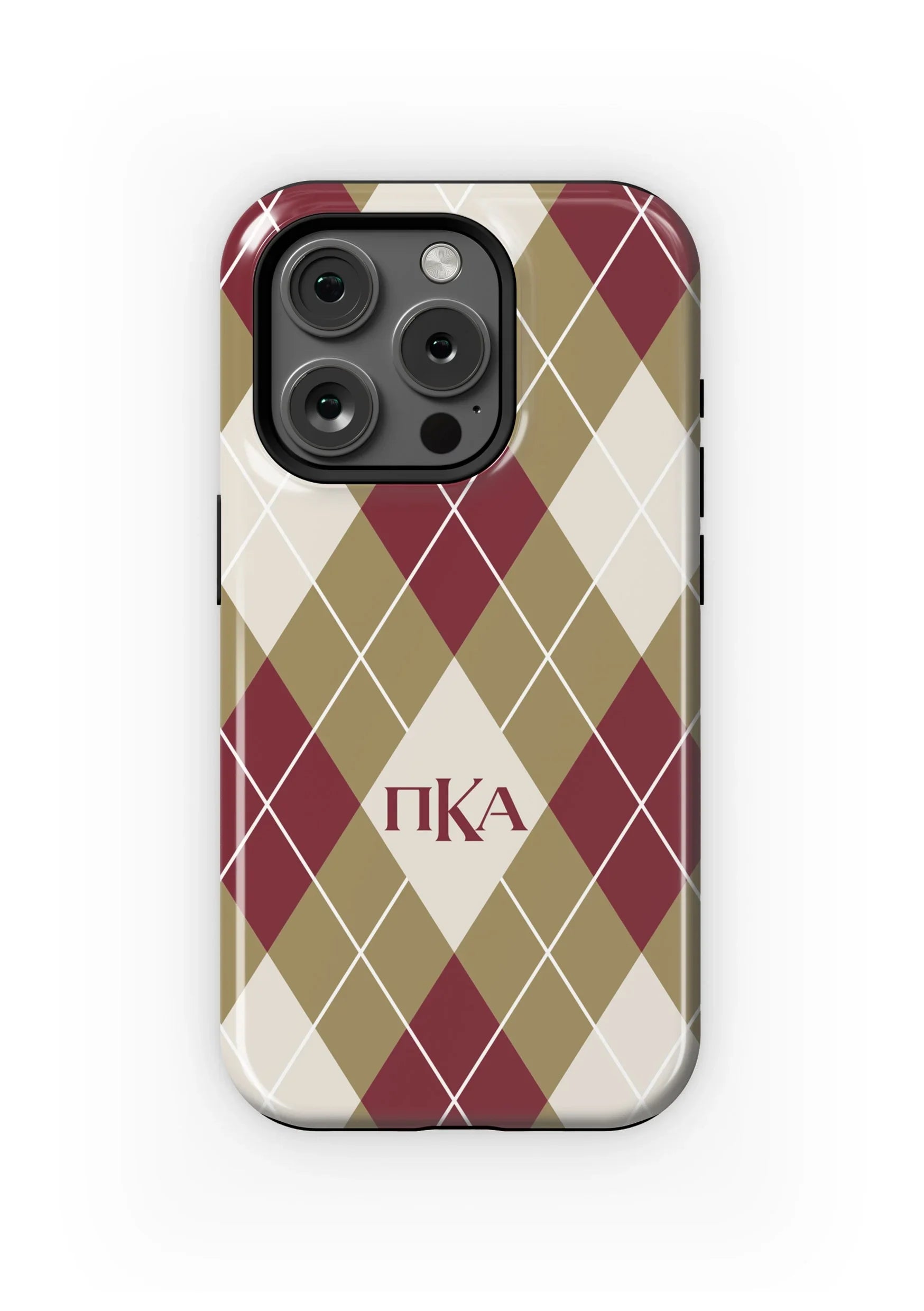 PIKE iPhone 16, 15, 14, 13 Mobile Phone Case - Argyle Gloss Mobile Phone Cases