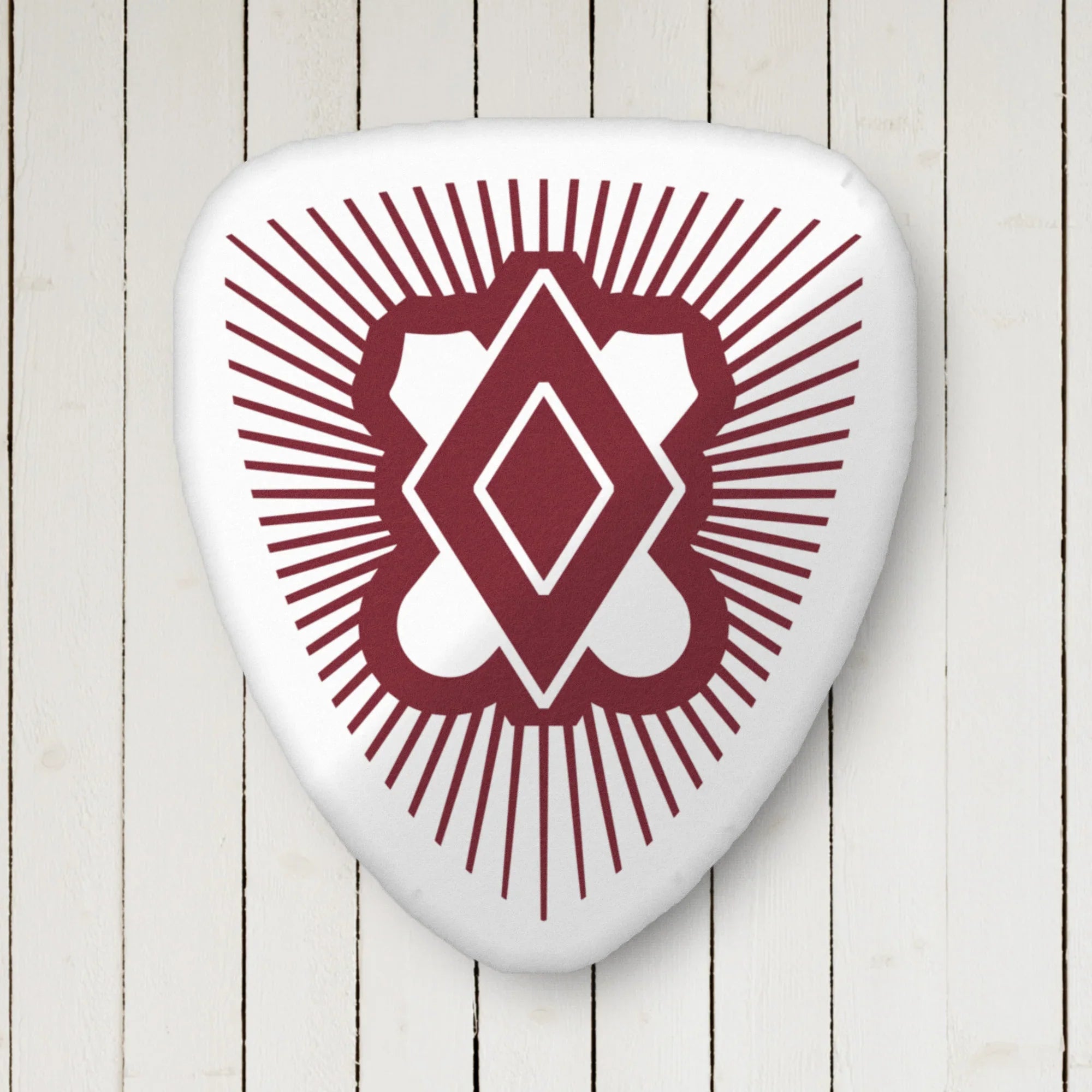 PIKE Symbol Custom-shape Throw Pillow Garnet
