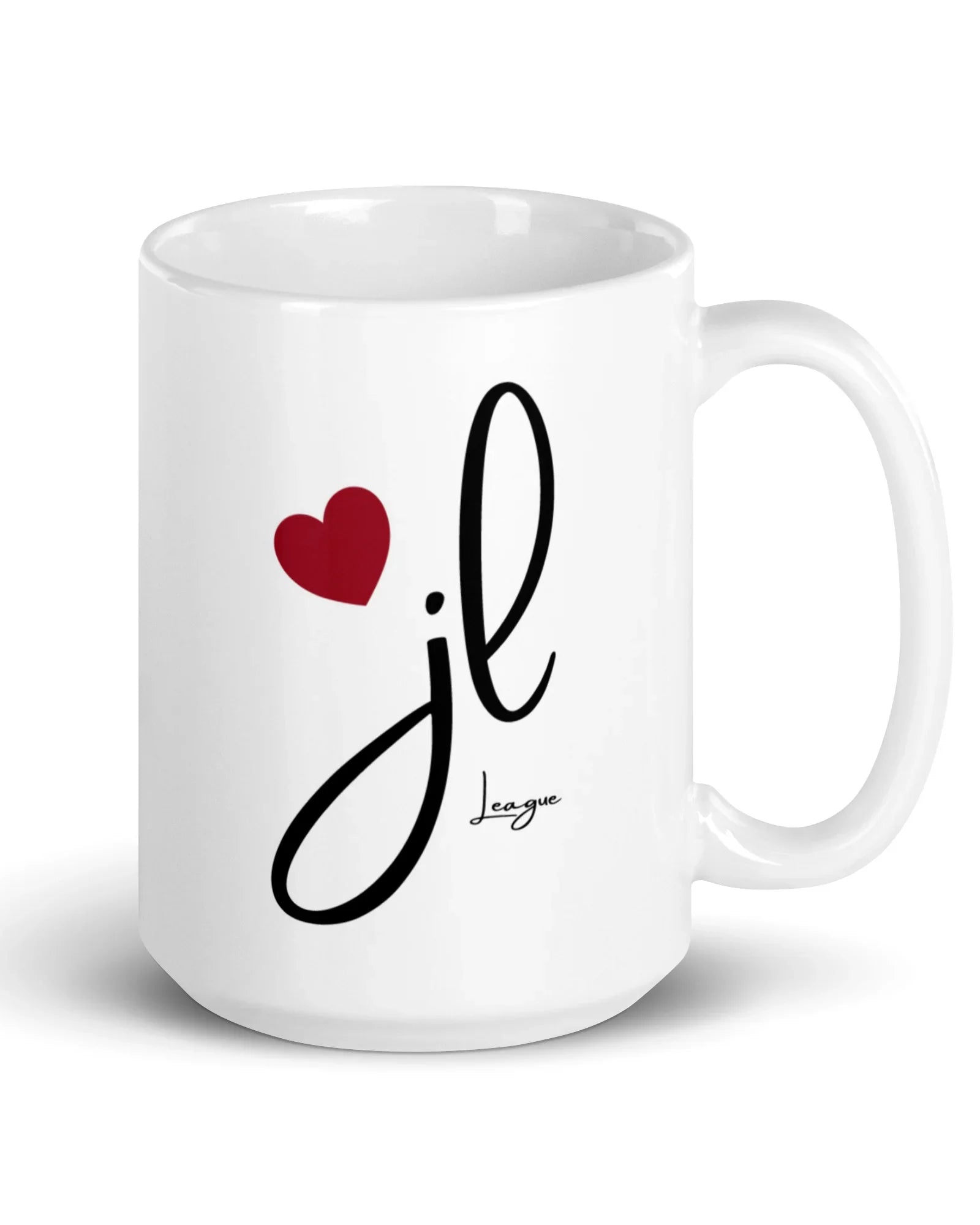 Personalized JL Heart Mug - 15 oz.