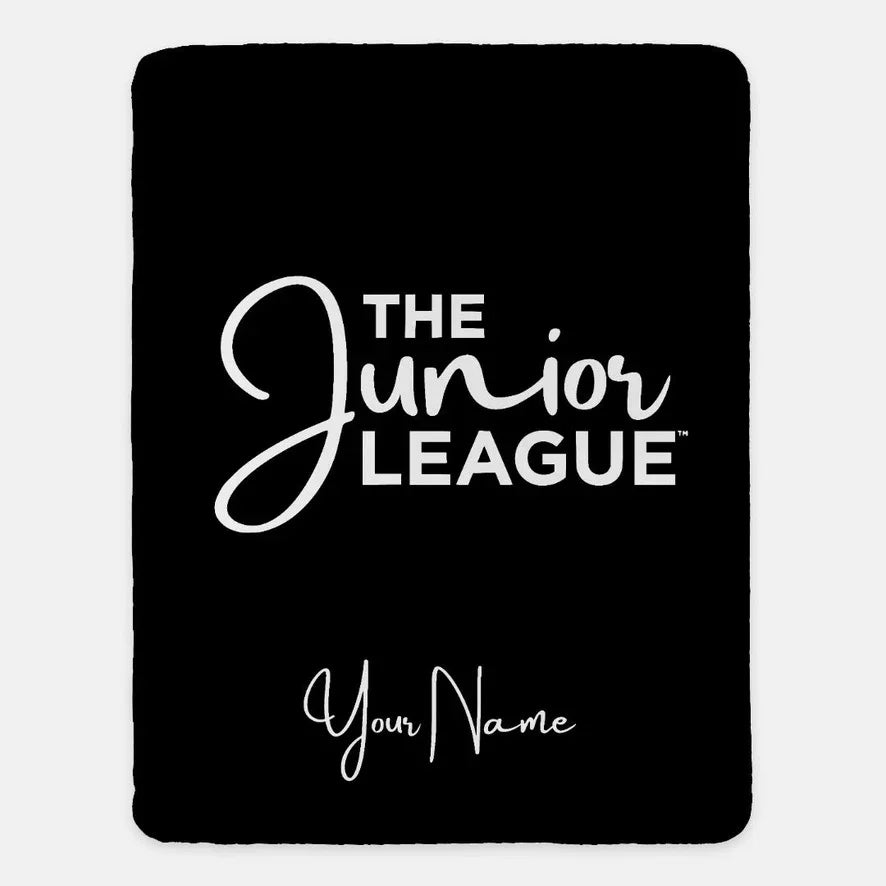 Personalized Junior League XL 60x80 Sherpa Throw Blanket