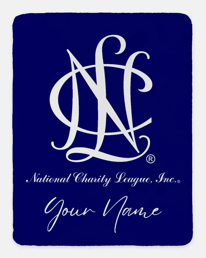 Personalized National Charity League XL 60x80 Sherpa Throw Blanket