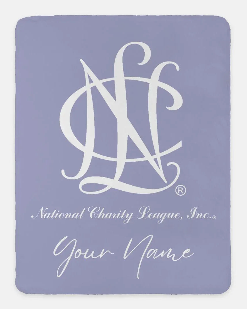 Personalized National Charity League XL 60x80 Sherpa Throw Blanket