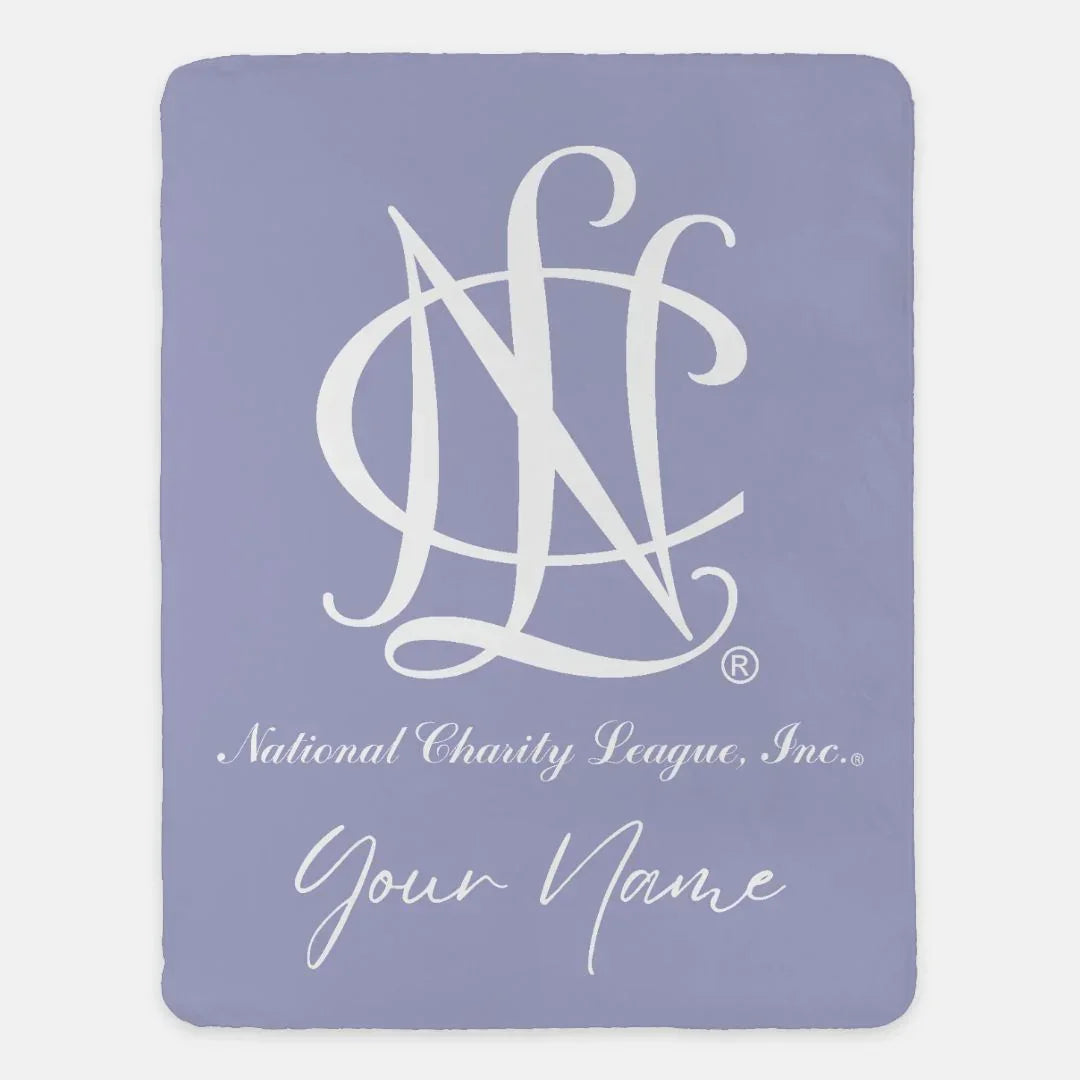Personalized National Charity League XL 60x80 Sherpa Throw Blanket