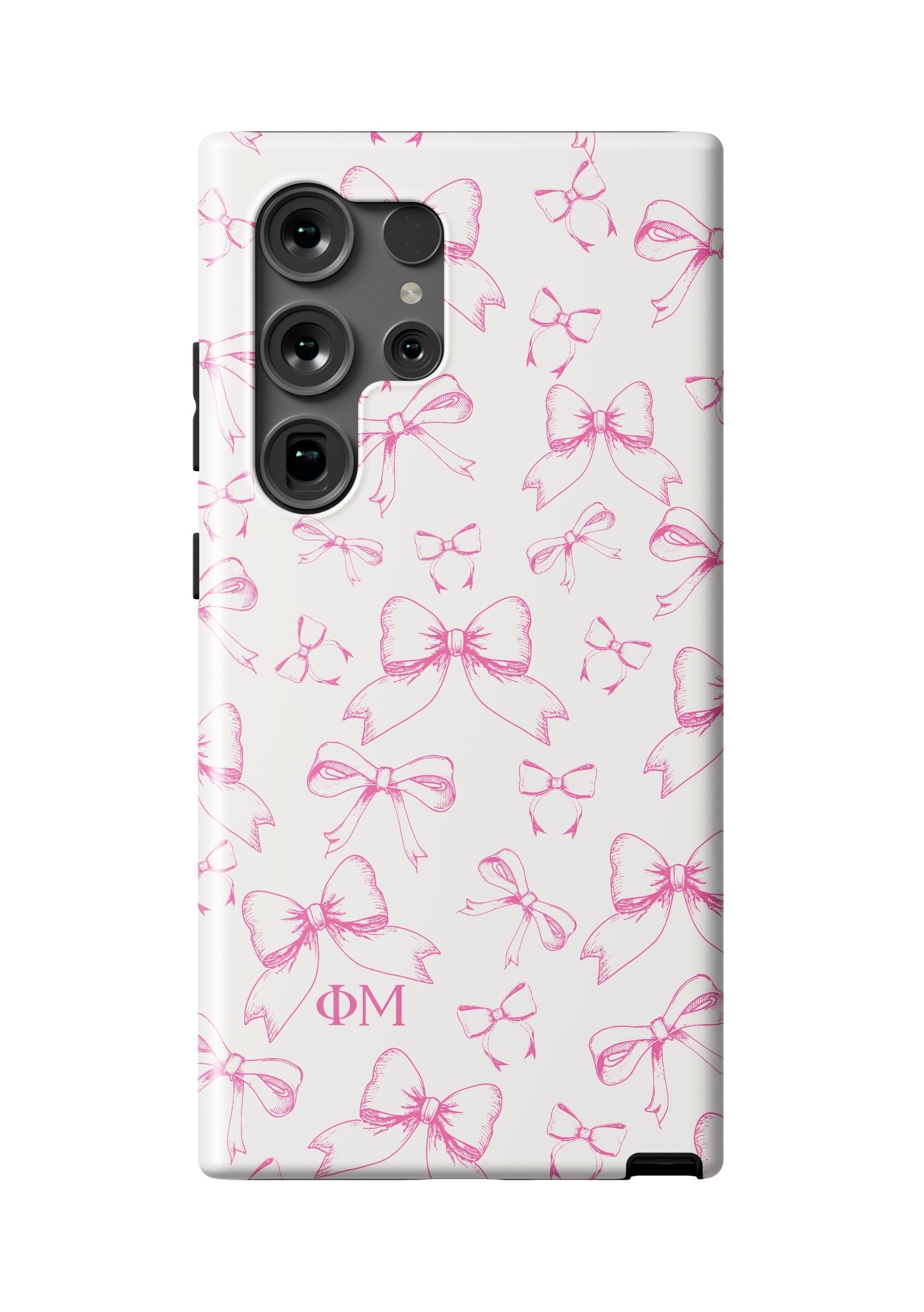 Phi Mu Samsung Galaxy 25, 24, 23 Mobile Phone Case - Bows