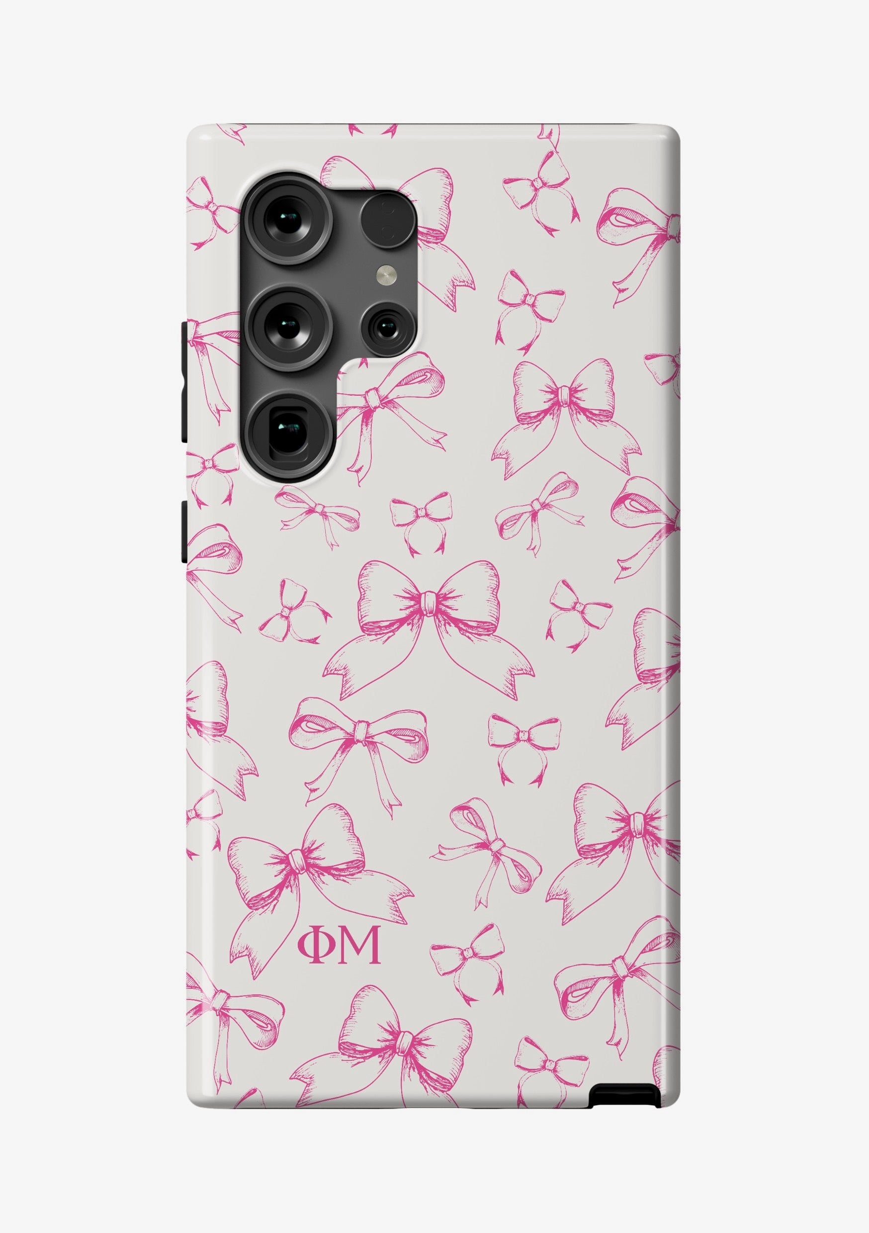 Phi Mu Samsung Galaxy 25, 24, 23 Mobile Phone Case - Bows